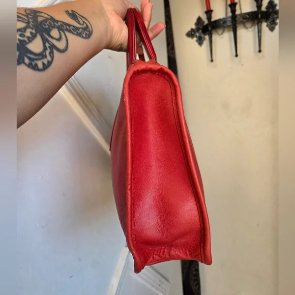 Vintage Coach NYC Red Slim Satchel 9430❤️🥀 - Picture 6 of 15